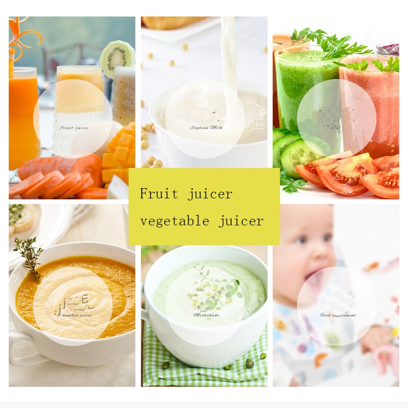 hand juicer maker fruit blender usb blender kitchen mixer kitche-6-Blade Portable Home USB Rechargeable Electric Fruit Extractor Juice Blender Machine
