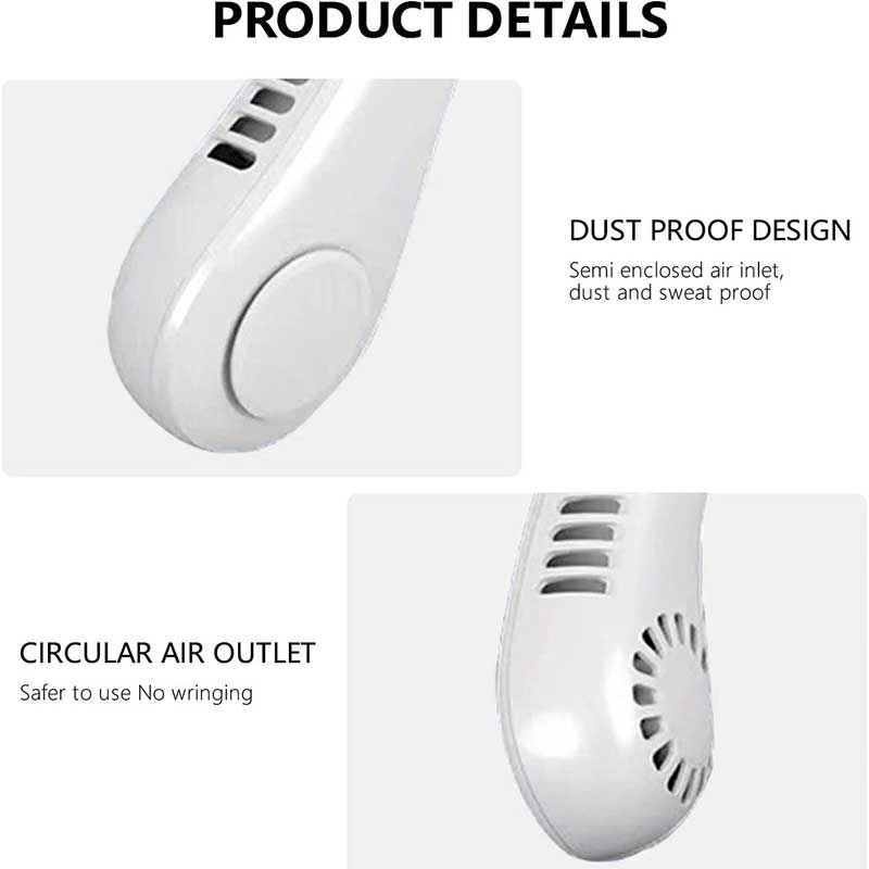 Neck Fan Micro Cooling Strong Fan 360° Bladeless