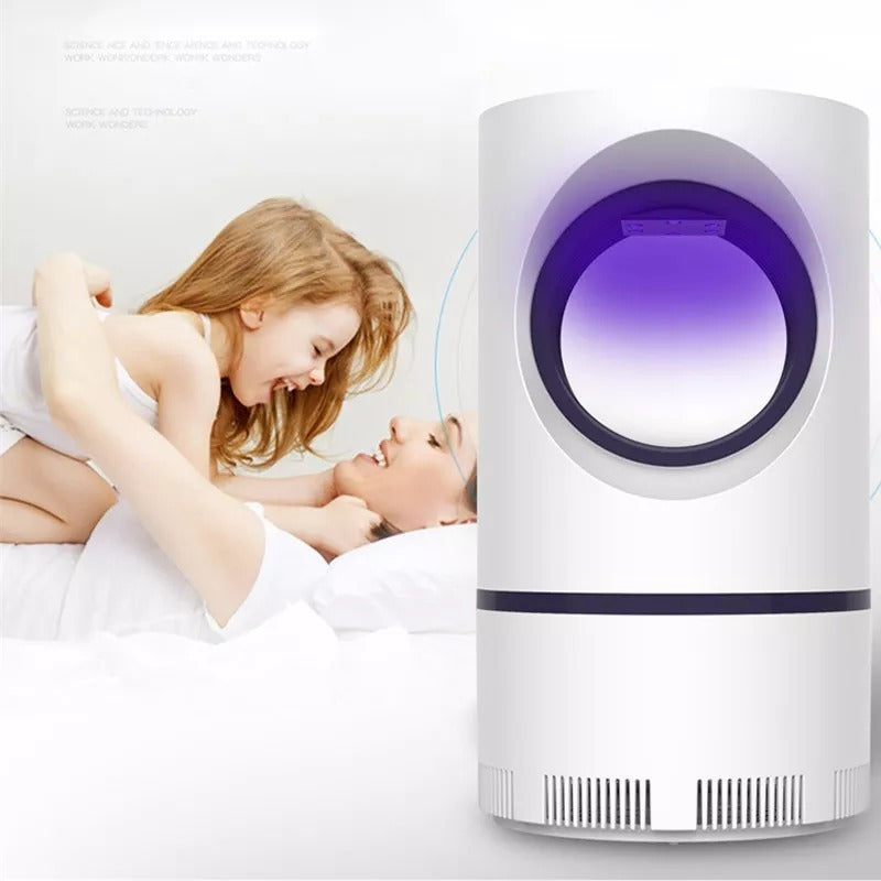 Mosquito Killer Lamp Electric Shocker Round with Charger – Powerful 360° UV Light Insect Trap for Home, Room & Outdoor Use