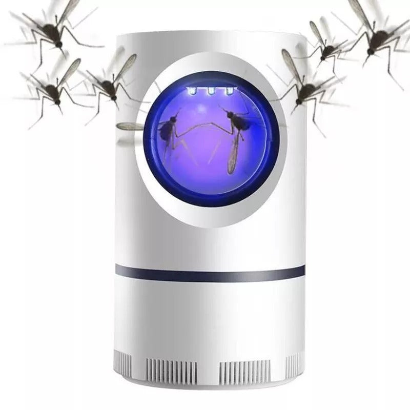Mosquito Killer Lamp Electric Shocker Round with Charger – Powerful 360° UV Light Insect Trap for Home, Room & Outdoor Use