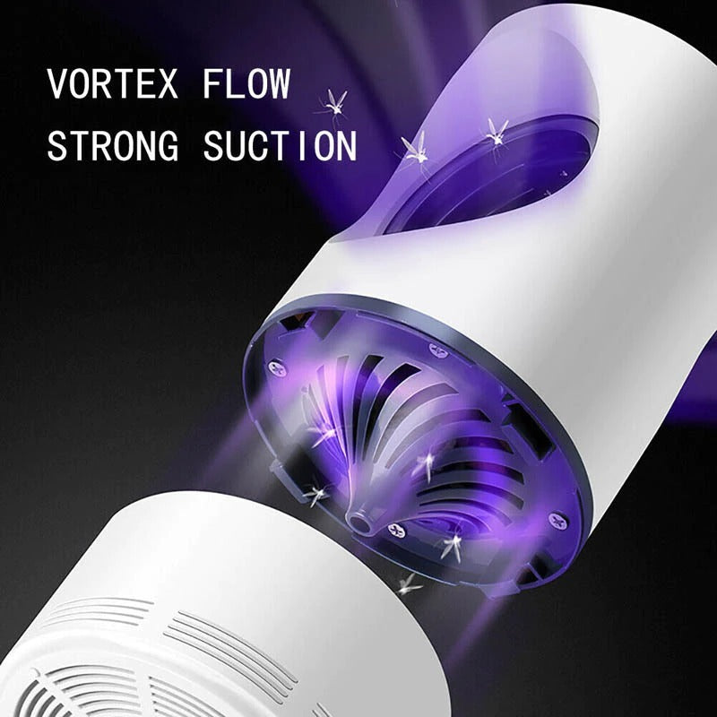 Mosquito Killer Lamp Electric Shocker Round with Charger – Powerful 360° UV Light Insect Trap for Home, Room & Outdoor Use