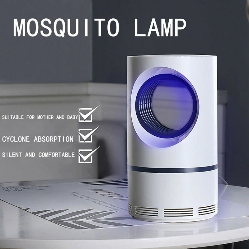 Mosquito Killer Lamp Electric Shocker Round with Charger – Powerful 360° UV Light Insect Trap for Home, Room & Outdoor Use