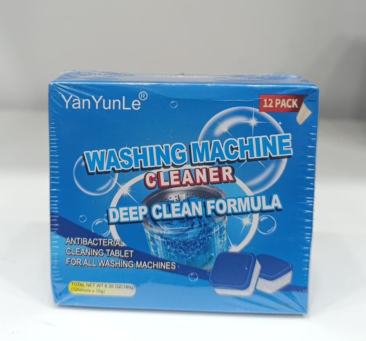 Washing Machine Cleaning Tablets – 12 Tablet | Deep Cleaning & Deodorizing for Front Load, Top Load & HE Washers