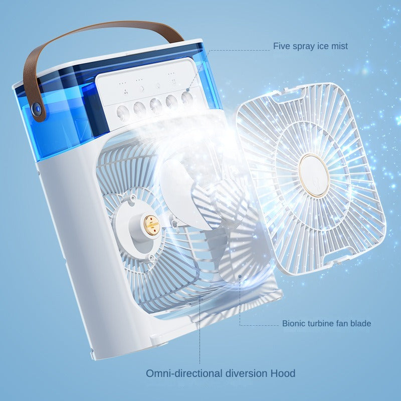 Mini Air Cooler Fan With Evaporative Cooling | Portable Household Air Conditioner 3 Speed