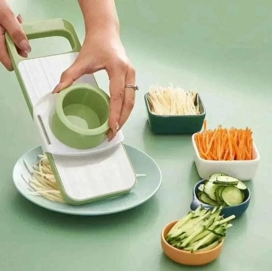 5 in1 Vegetable Cutter | Multifunctional Stainless Steel Vegetable Cutter & Slicer