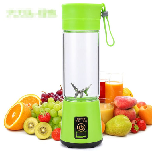 hand juicer maker fruit blender usb blender kitchen mixer kitche-6-Blade Portable Home USB Rechargeable Electric Fruit Extractor Juice Blender Machine
